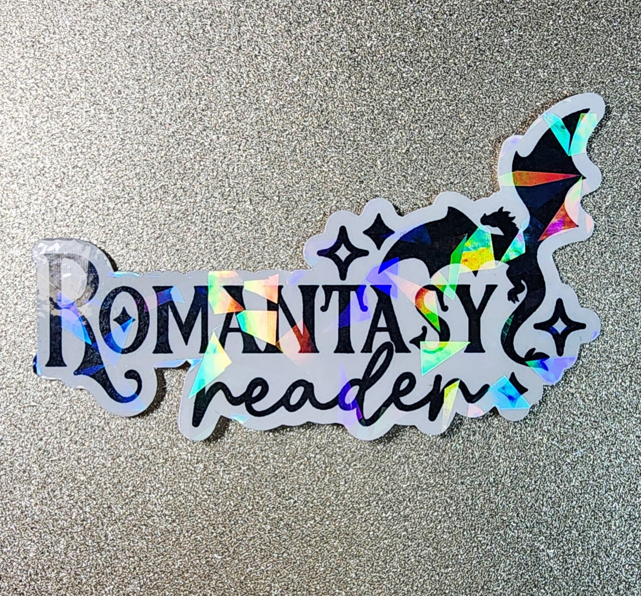Romantasy Reader Dragon 3" Sticker