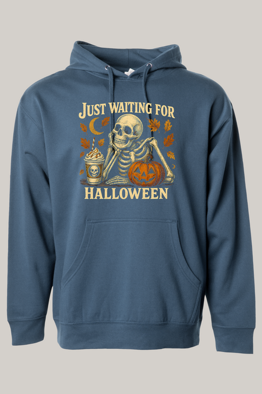 Just Waiting For Halloween Hooded Sweatshirt