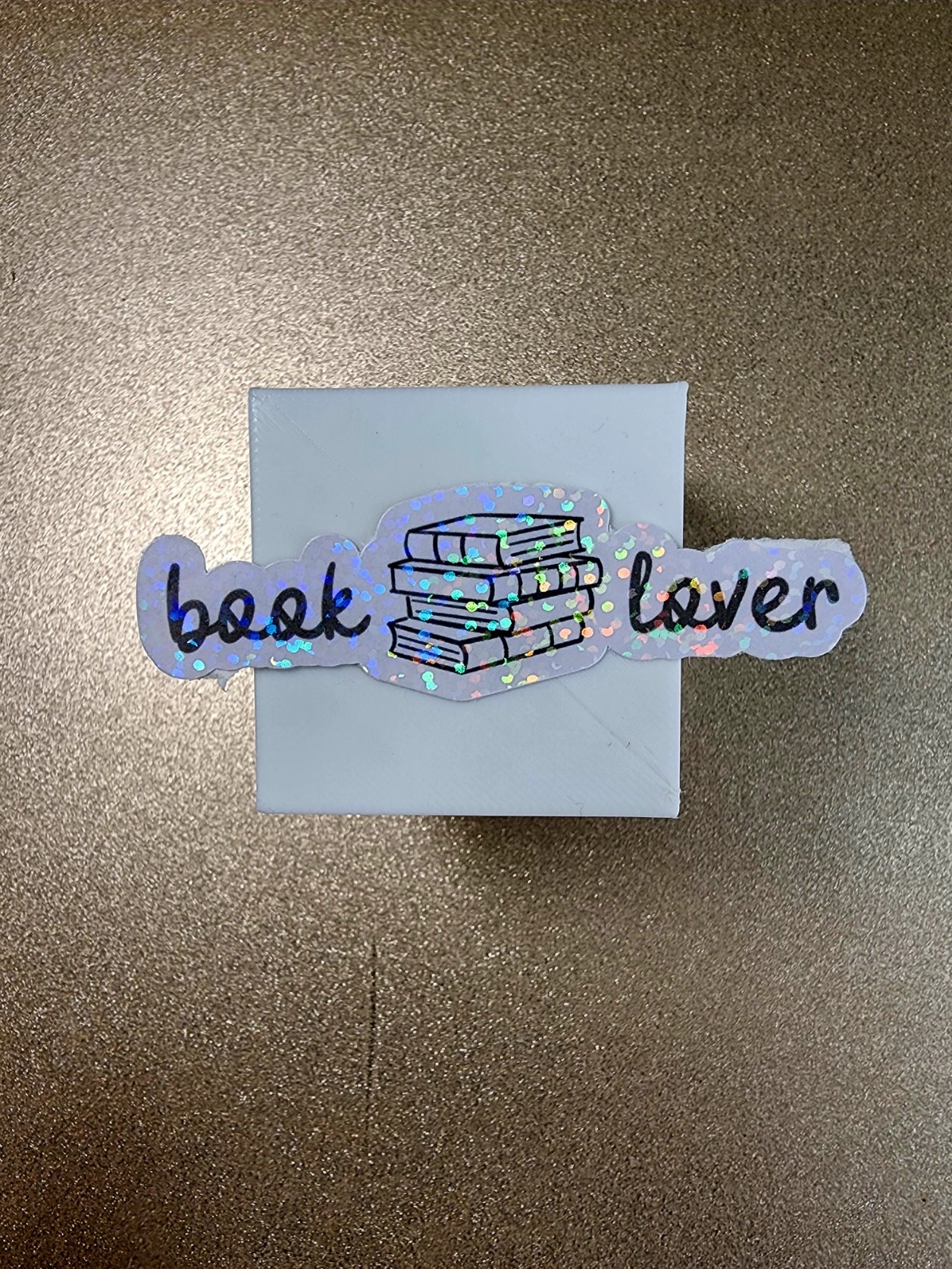 Book Lover – 3" Holographic Sticker
