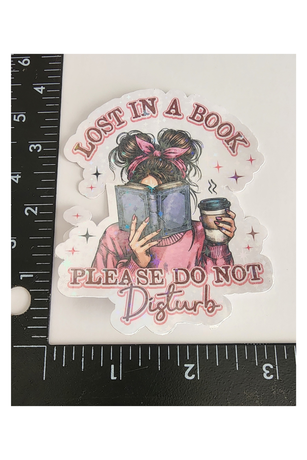 Lost In A Book 3" Sticker