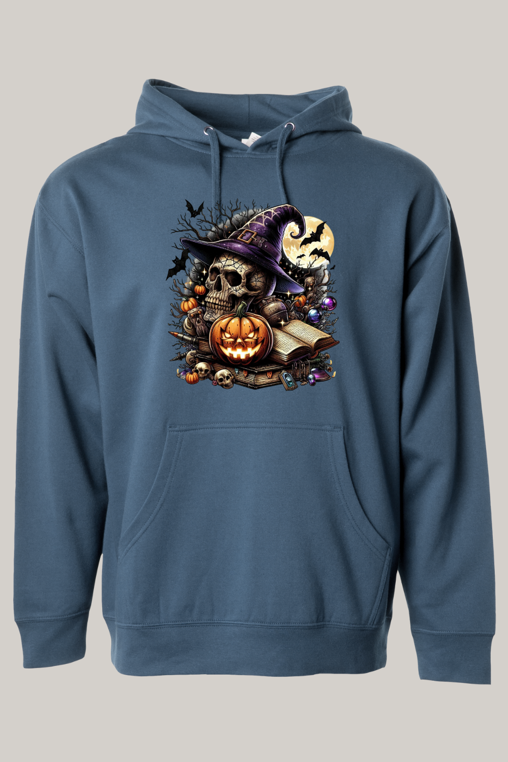 Witch’s Skull Halloween Hooded Sweatshirt