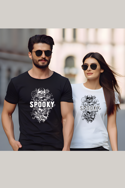 Spooky Halloween Skull Florished Hooded Sweatshirt