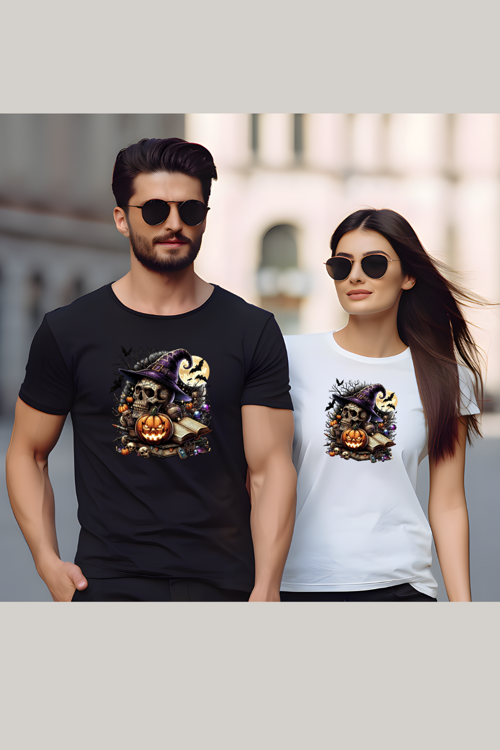 Witch’s Skull Halloween Hooded Sweatshirt