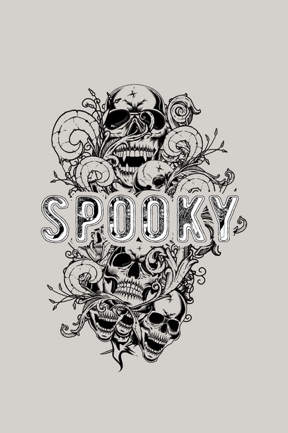 Spooky Halloween Skull Florished Hooded Sweatshirt
