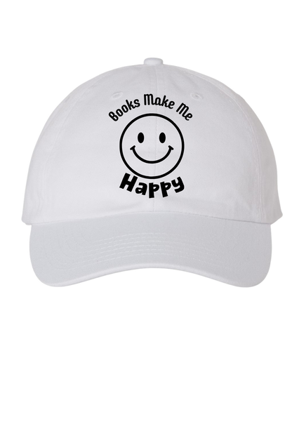 Books Make Me Happy Cap