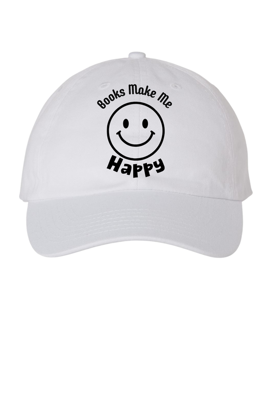 Books Make Me Happy Cap