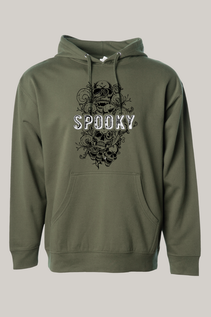 Spooky Halloween Skull Florished Hooded Sweatshirt