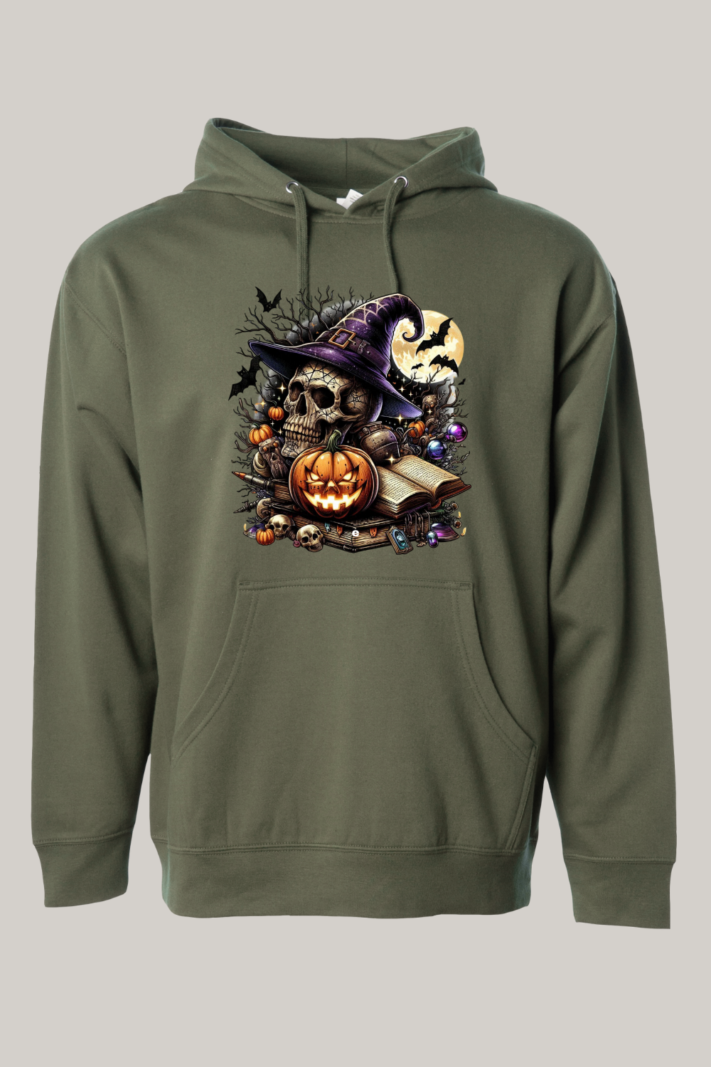 Witch’s Skull Halloween Hooded Sweatshirt