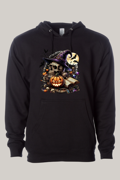 Witch’s Skull Halloween Hooded Sweatshirt
