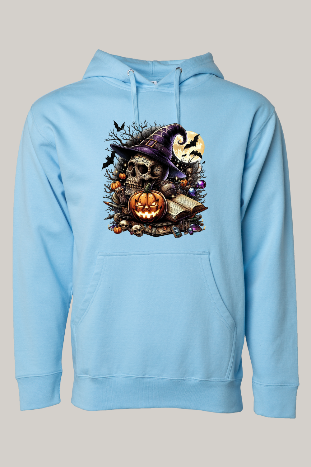 Witch’s Skull Halloween Hooded Sweatshirt