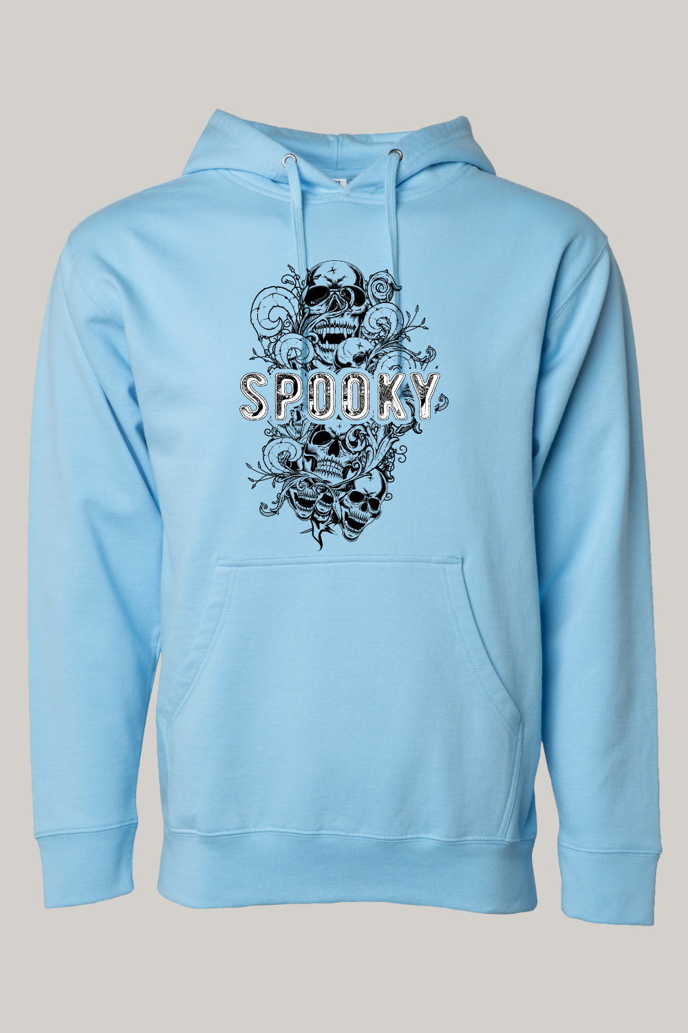 Spooky Halloween Skull Florished Hooded Sweatshirt