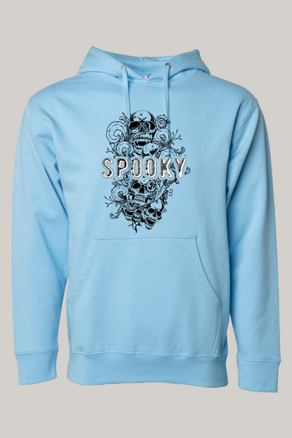 Spooky Halloween Skull Florished Hooded Sweatshirt