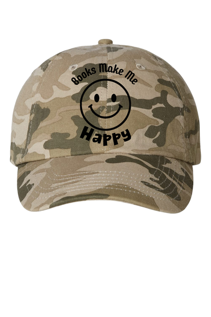 Books Make Me Happy Cap