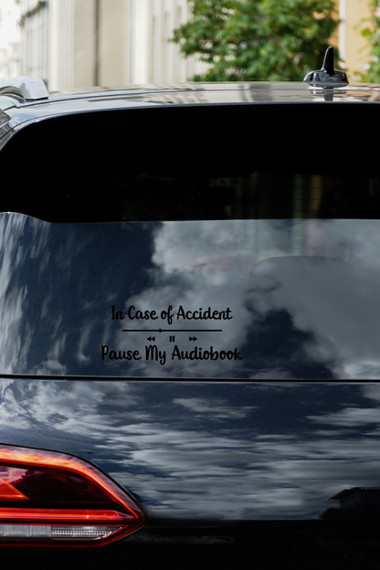 In Case of Accident Window Decal