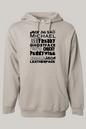 Horror Character Word Art Hooded Sweatshirt