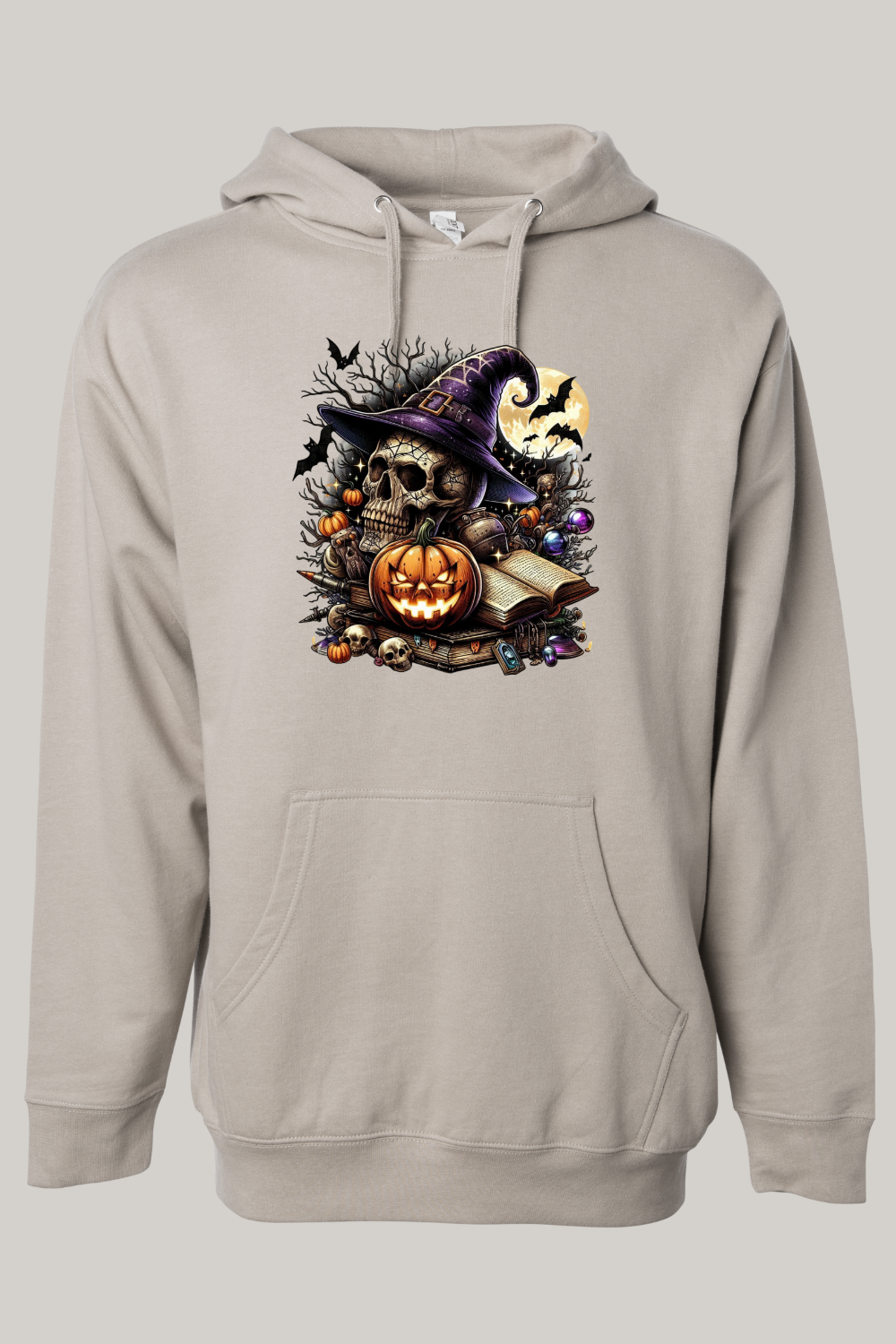 Witch’s Skull Halloween Hooded Sweatshirt