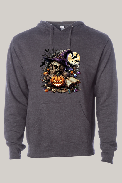 Witch’s Skull Halloween Hooded Sweatshirt
