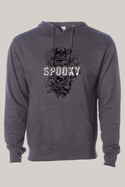 Spooky Halloween Skull Florished Hooded Sweatshirt