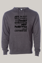Horror Character Word Art Hooded Sweatshirt