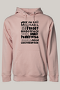 Horror Character Word Art Hooded Sweatshirt