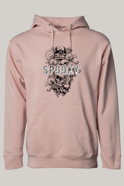 Spooky Halloween Skull Florished Hooded Sweatshirt