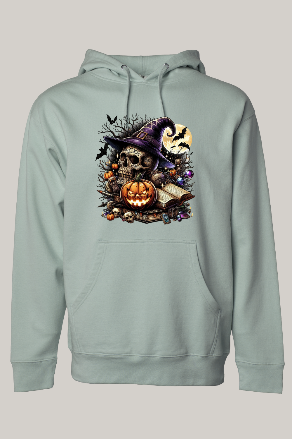 Witch’s Skull Halloween Hooded Sweatshirt
