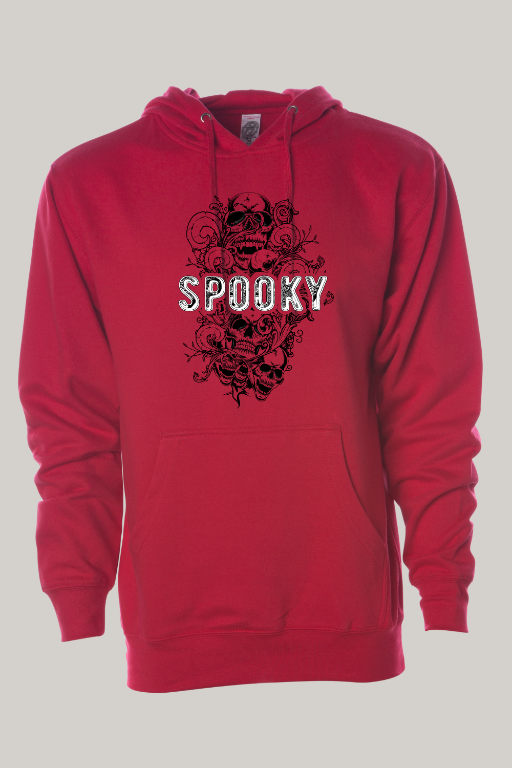 Spooky Halloween Skull Florished Hooded Sweatshirt