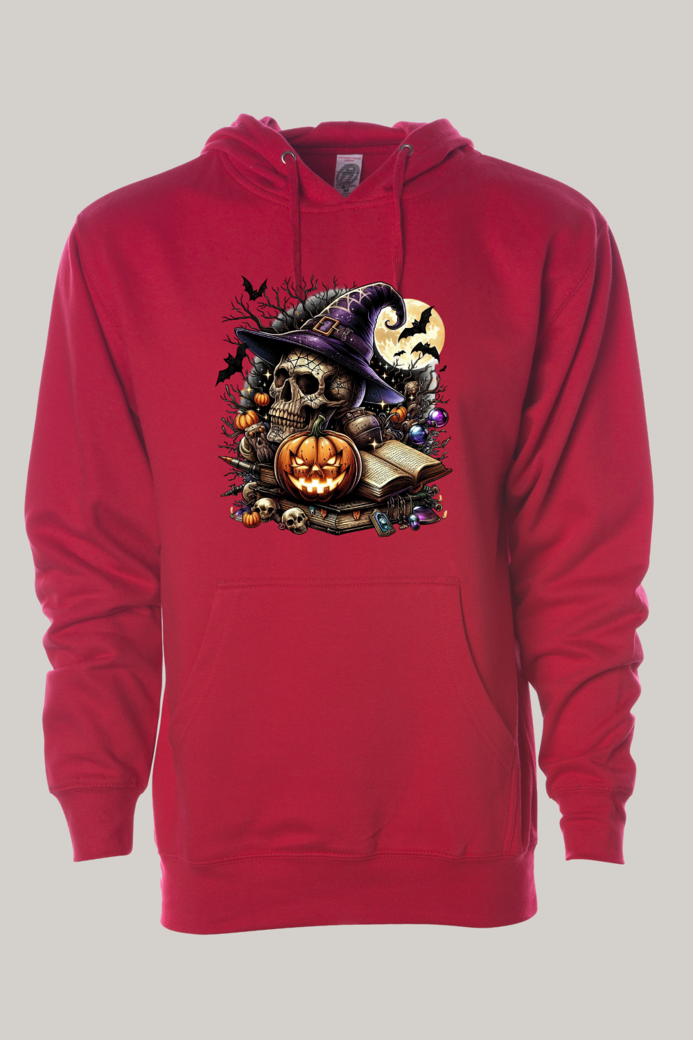 Witch’s Skull Halloween Hooded Sweatshirt