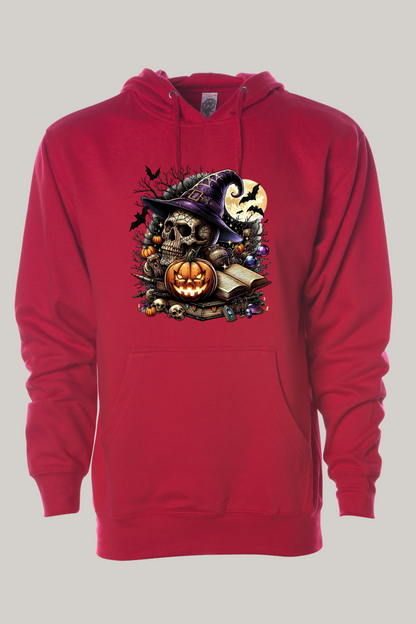 Witch’s Skull Halloween Hooded Sweatshirt