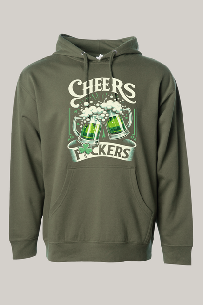 Cheers F*ckers St Patrick's Day Hooded Sweatshirt