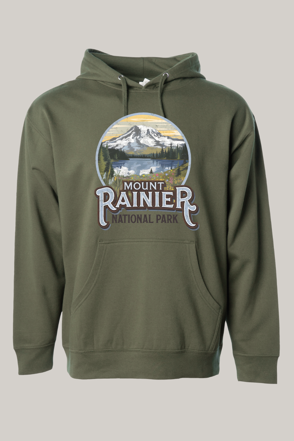 Mt Rainier National Park Hooded Sweatshirt