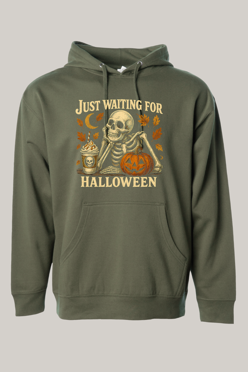 Just Waiting For Halloween Hooded Sweatshirt