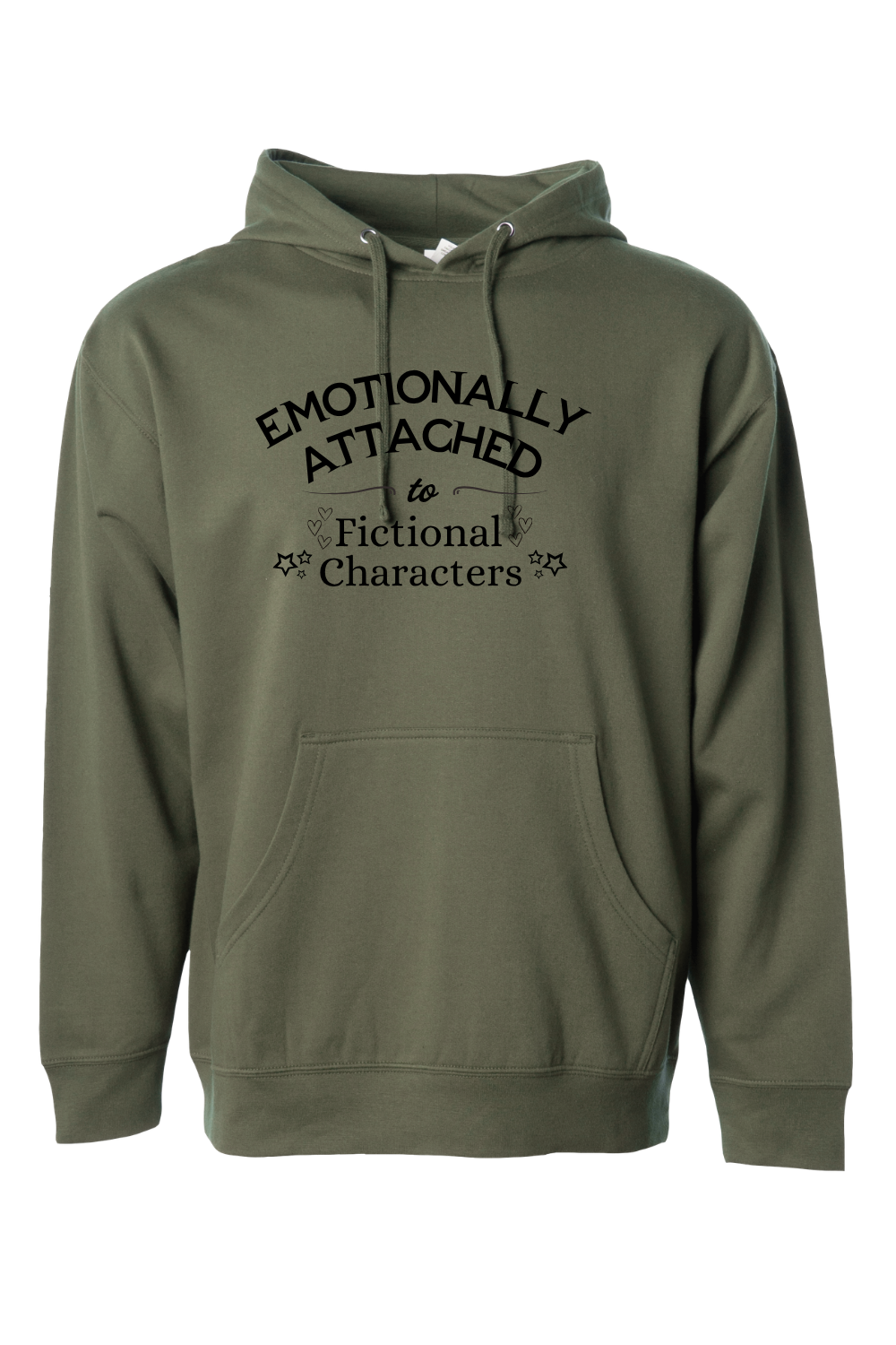 Emotionally Attached to Fictional Characters Hooded Sweatshirt
