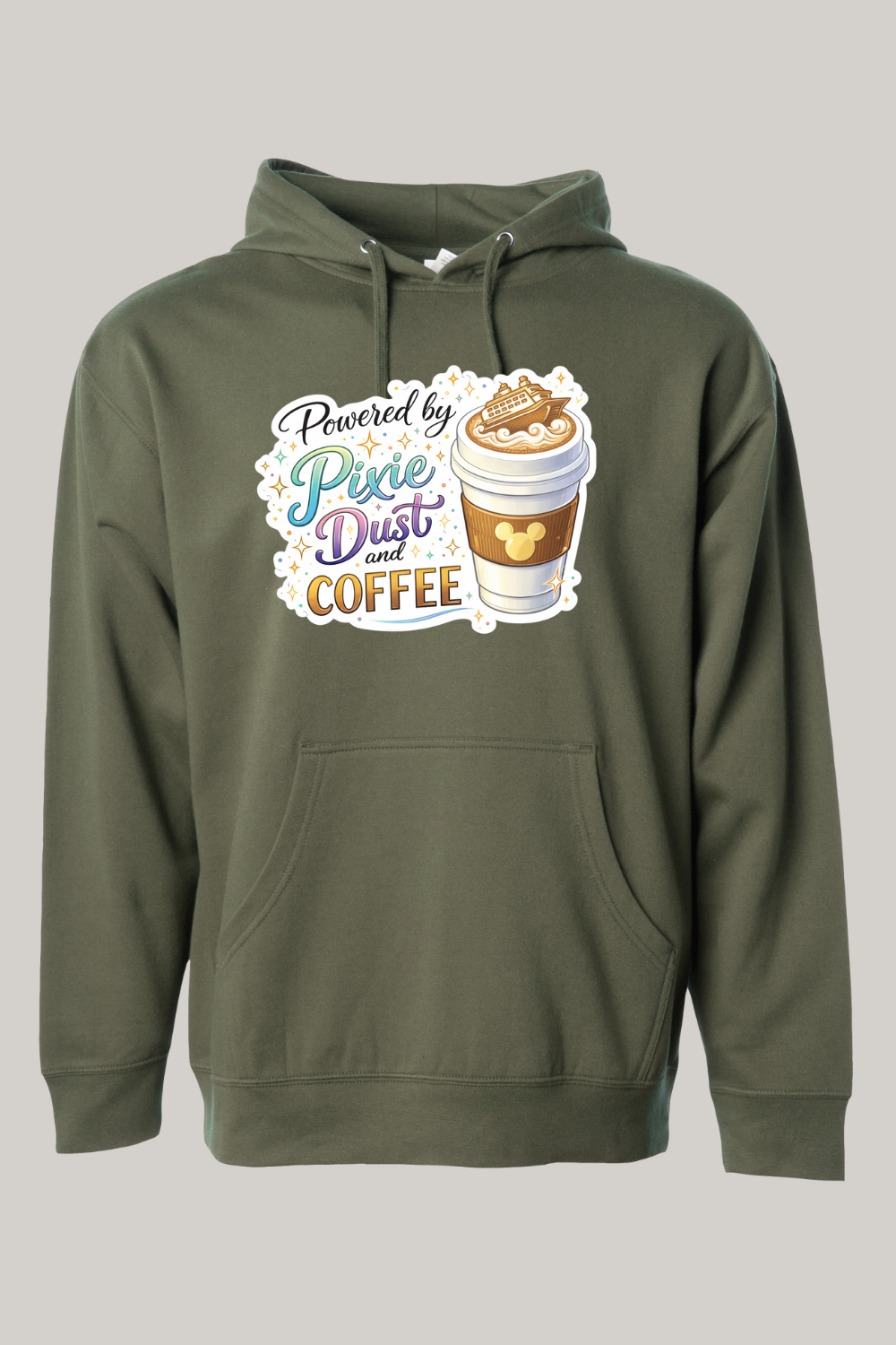 Powered by Pixie Dust and Coffee Hooded Sweatshirt