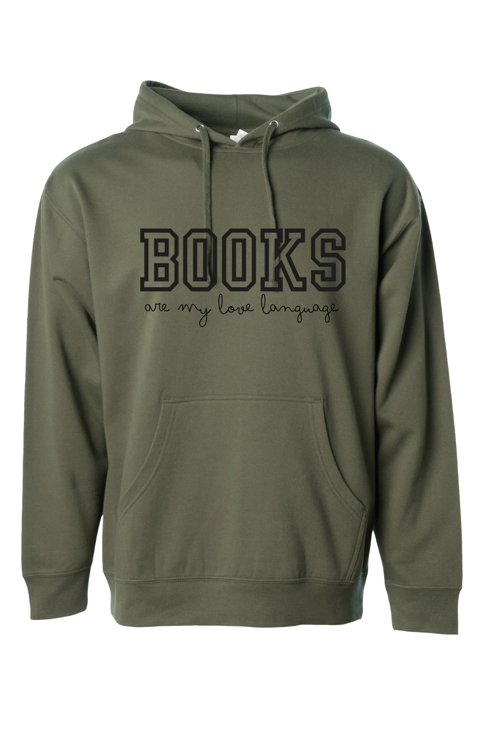 Books Are My Love Language Hooded Sweatshirt | Cozy Book Lover Hoodie | Unisex & Extended Sizes