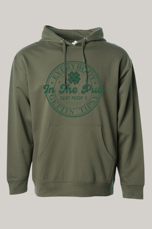 Everybody Gettin' Tipsy St Patrick's Day Hooded Sweatshirt