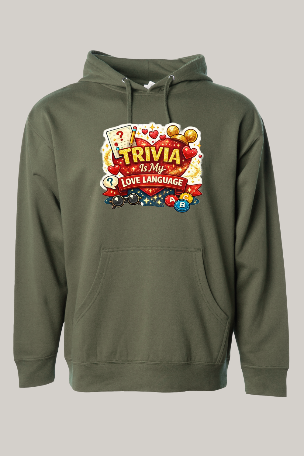Trivia Is My Love Language Hooded Sweatshirt