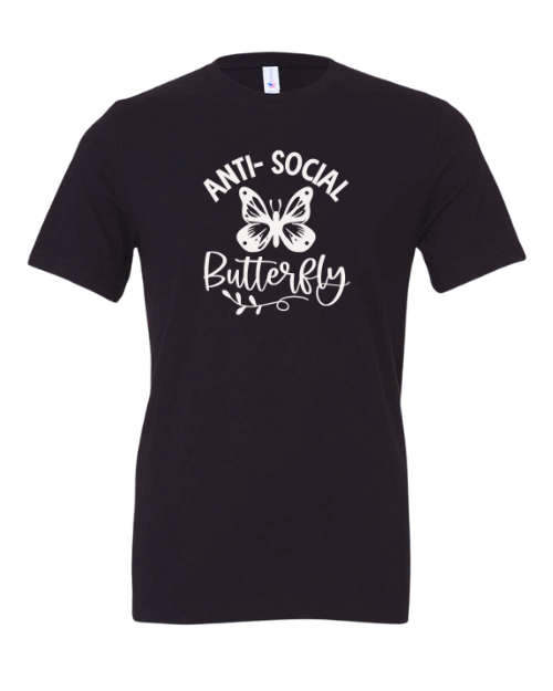 Anti-Social Butterfly Short Sleeve T-Shirt