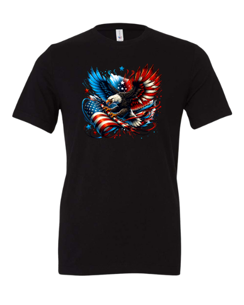 Patriotic Bald Eagle 4th of July T-Shirt