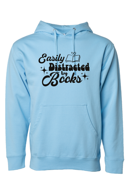 Easily Distracted by Books Hooded Sweatshirt