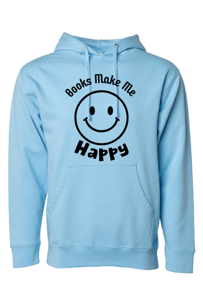 Books Make Me Happy Hooded Sweatshirt