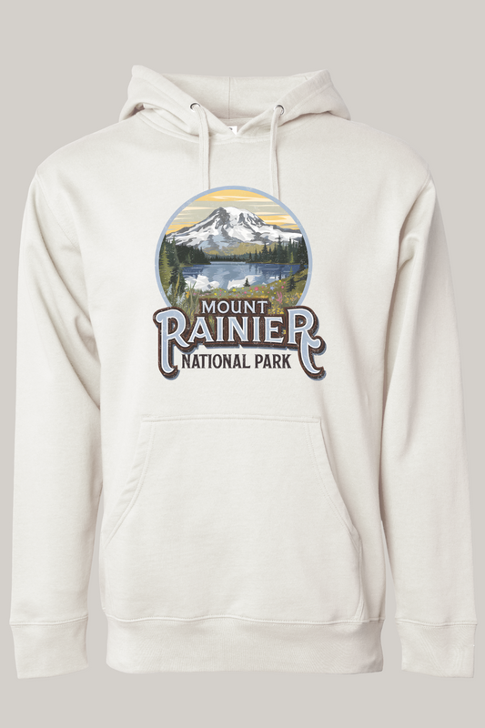 Mt Rainier National Park Hooded Sweatshirt