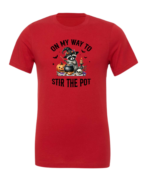 On My Way To Stir The Pot Halloween T-Shirt
