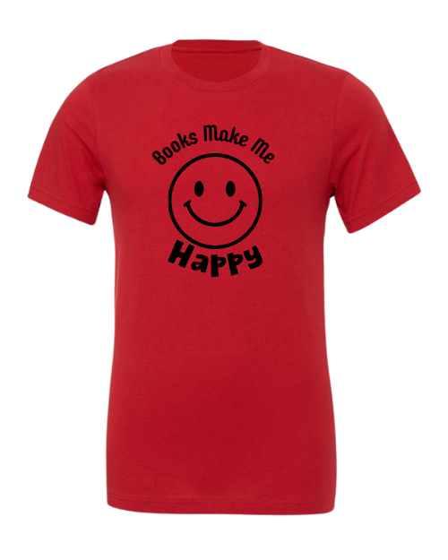Books Make Me Happy Graphic T-Shirt