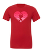 Big Foot Valentine Heart T-Shirt | Funny Bigfoot Valentine Tee |