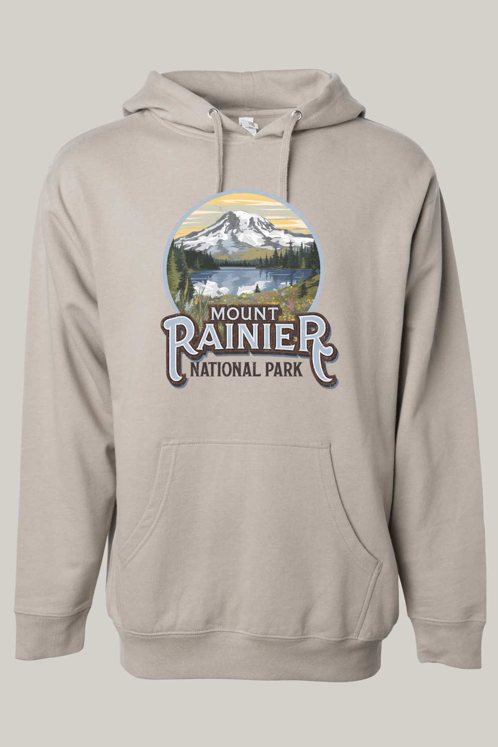 Mt Rainier National Park Hooded Sweatshirt
