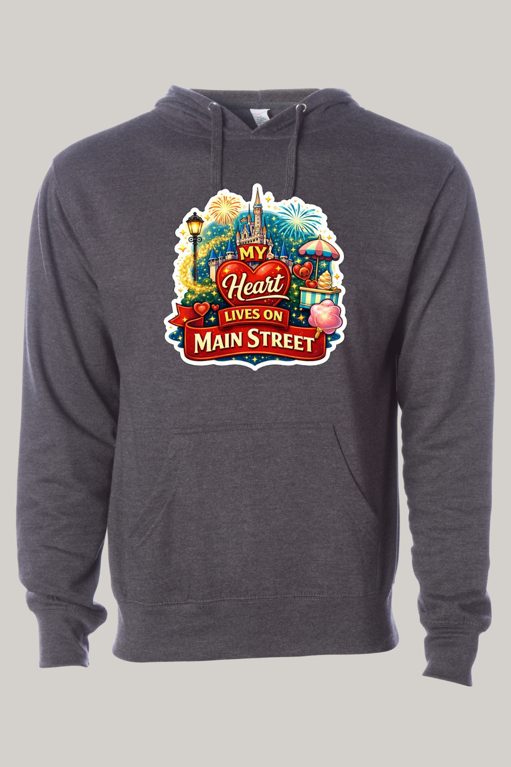 My Heart Lives On Main Street Hooded Sweatshirt