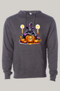 Halloween Themed Skeleton Witch Hooded Sweatshirt