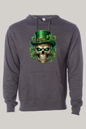 Irish Skull St Patrick's Day Hooded Sweatshirt