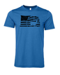 American Flag/Hunting Unisex Short Sleeve T-Shirt Graphic Design